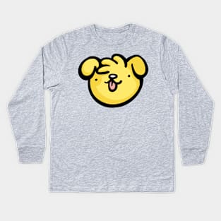 Dog Face #1 Kids Long Sleeve T-Shirt